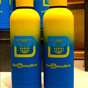 Disney World Neon Stainless Steel Water Bottle New